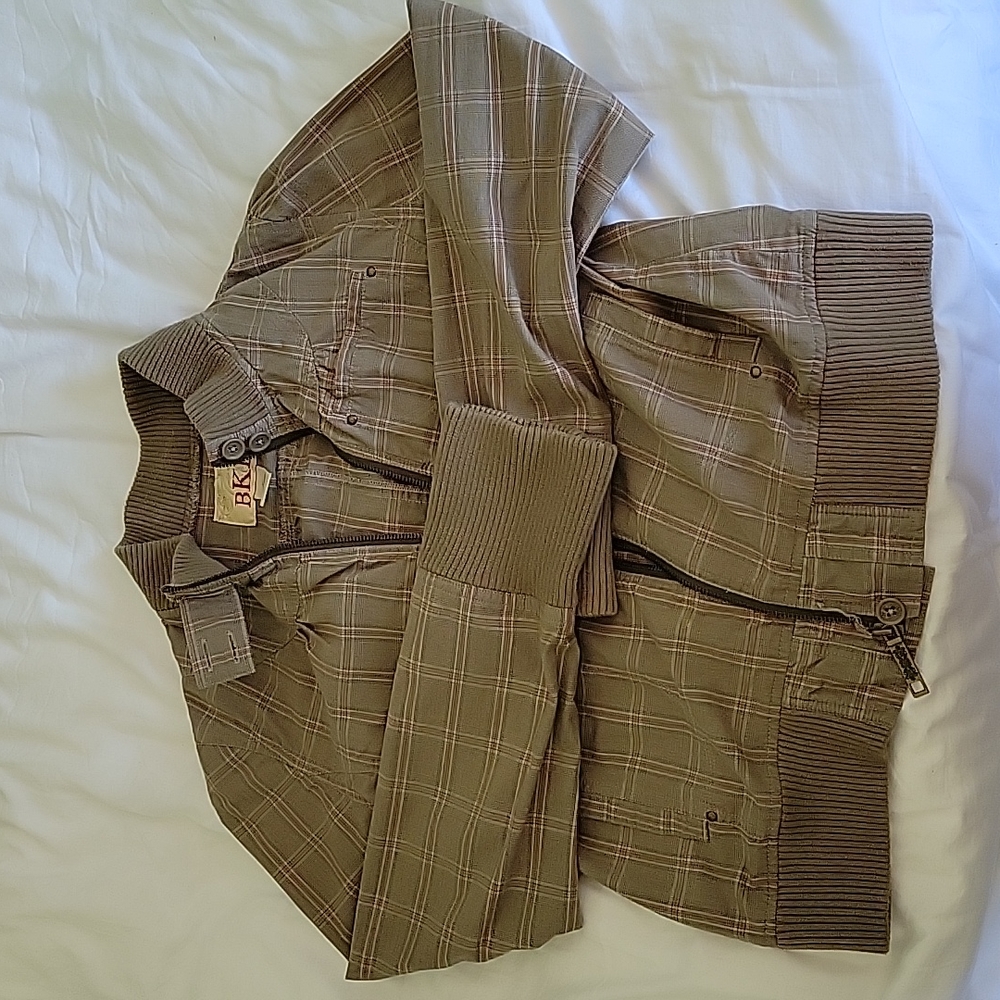 BKE plaid lightweight jacket